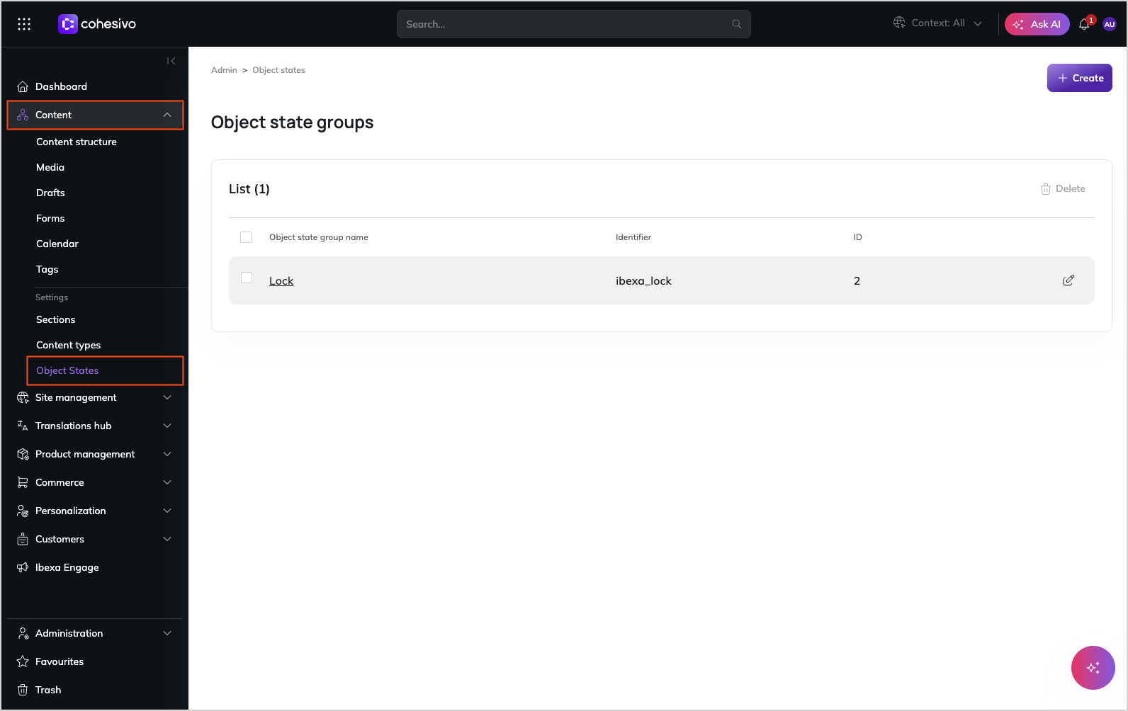 Object State group