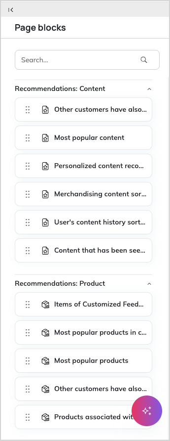 Page blocks